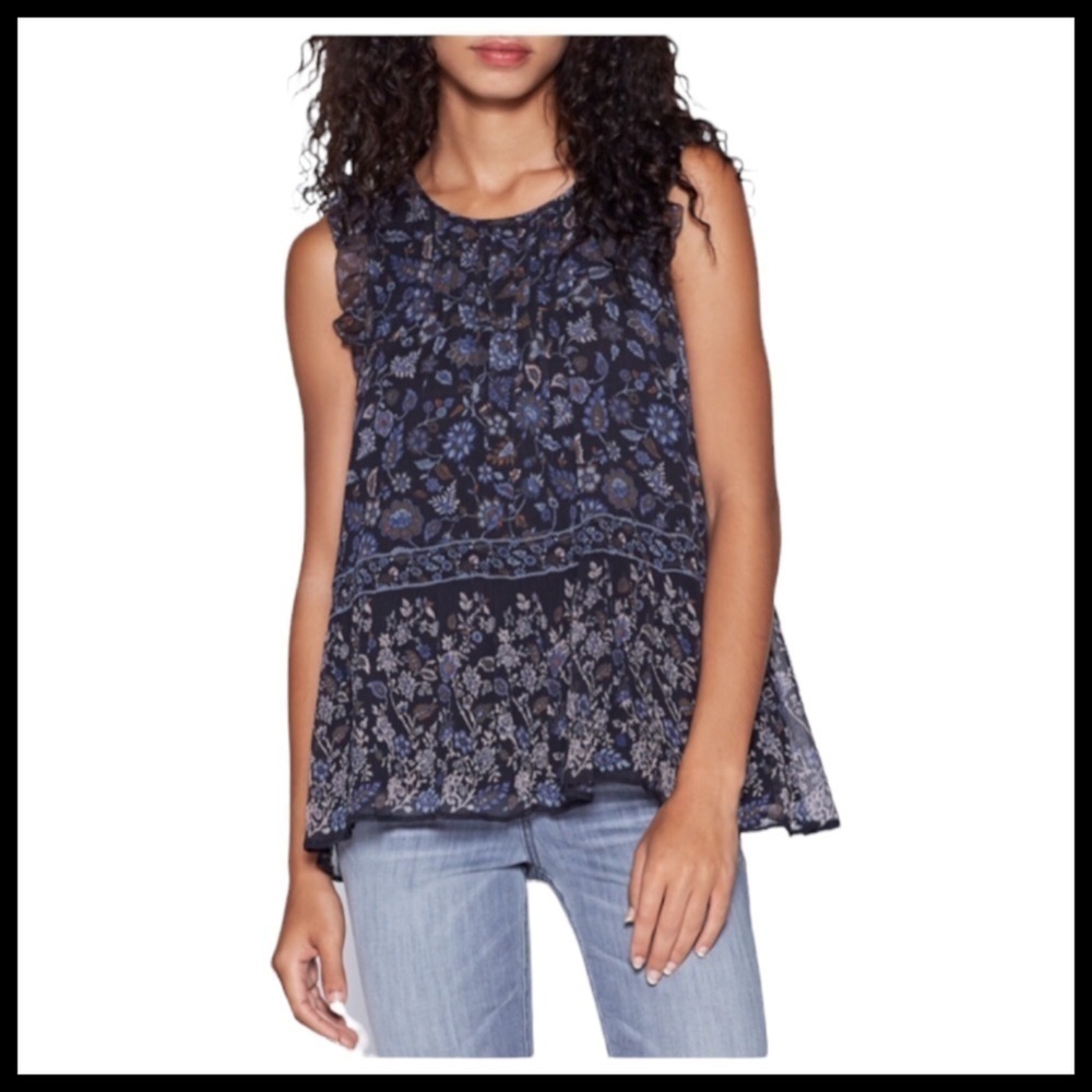 JOIE Celadine B Chiffon Blouse in Coralwood